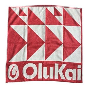 OLUKAI  Logo Promo Beach Towel Slowtide Anywhere Aloha